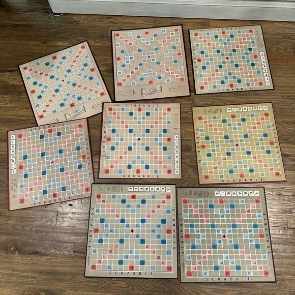 Scrabble boards lot  8 boards or you chose quantity 1 for 10 all for 60 granny - Picture 4 of 15